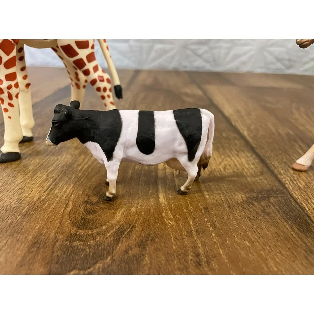 Safari Limited Zoo Farm Animals Lot Toys Educational Horse Cow‎ Giraffe Bundle